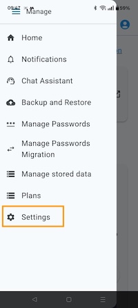 Click Settings