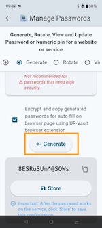Generate Password
