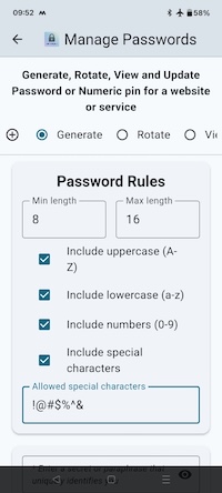 Password Rules