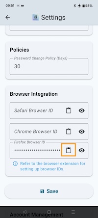 Paste Browser ID