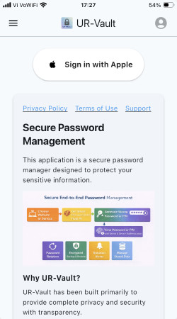 Sign in using Apple ID