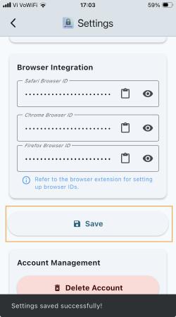 Save Settings