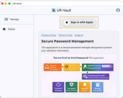 Sign in using Apple ID