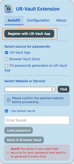 Register UR-Vault